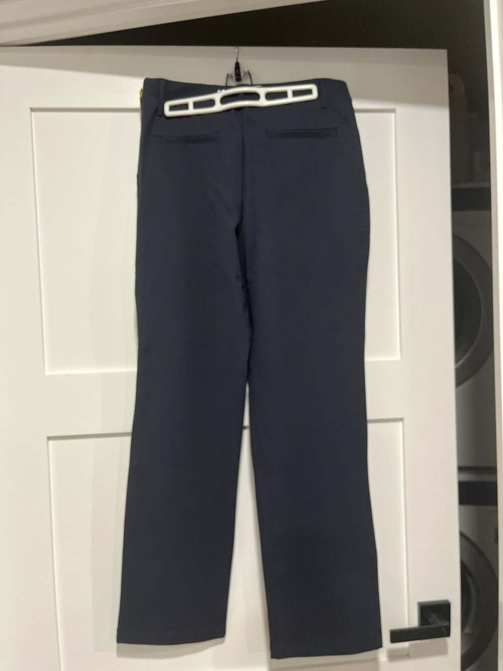 Quince Ultra-Stretch Ponte Straight Leg Pants Navy Size M - Picture 4 of 11
